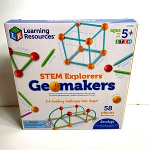 NEW IN BOX. Learning Resources Stem Explorers Geomakers 3D shaped kit for kids